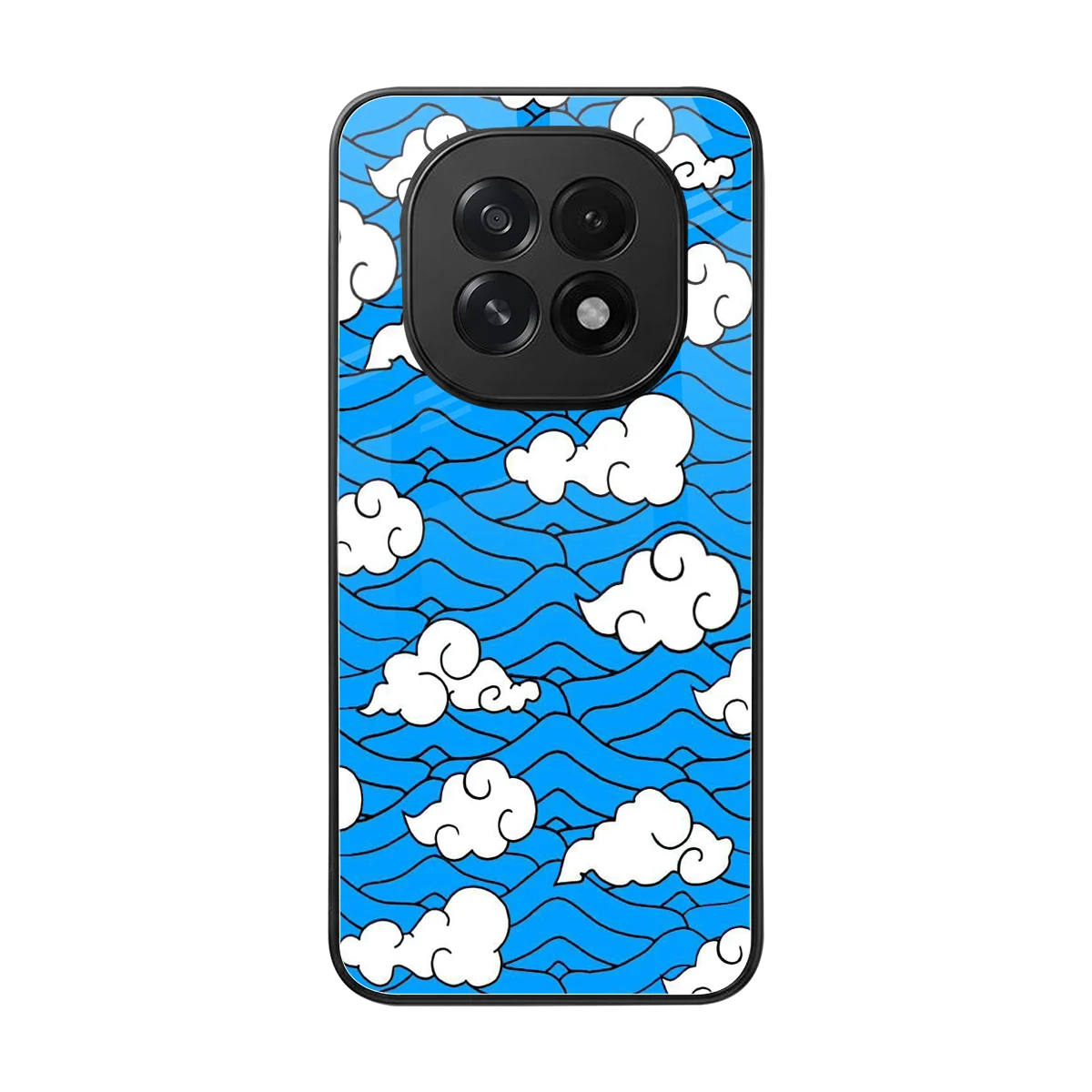Azure Dreams back phone cover | glass case for oppo f29 5g