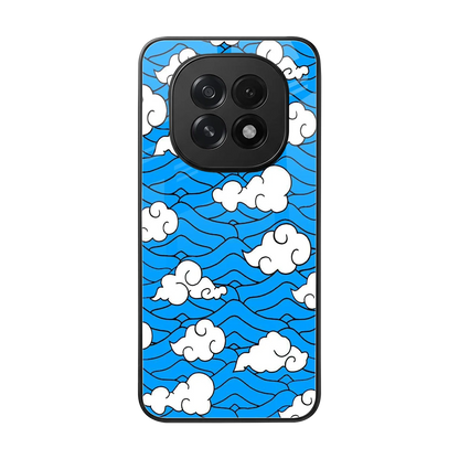 Azure Dreams back phone cover | glass case for oppo f29 5g