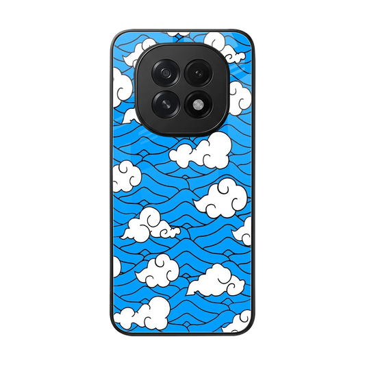 Azure Dreams back phone cover | glass case for oppo f29 5g