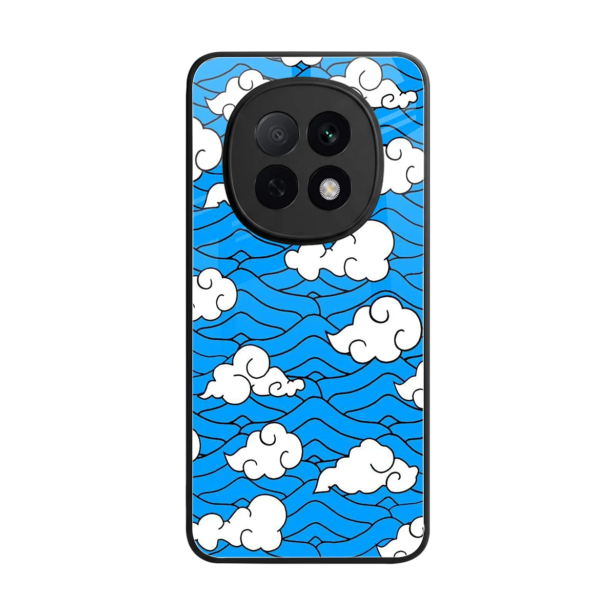Azure Dreams back phone cover | glass case for oppo f29 pro 5g