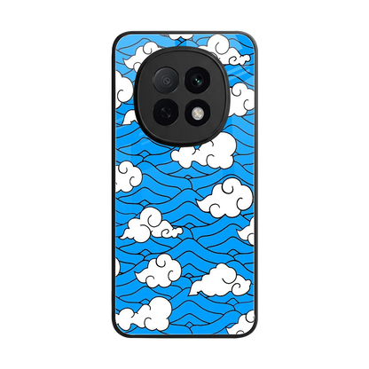 Azure Dreams back phone cover | glass case for oppo f29 pro 5g