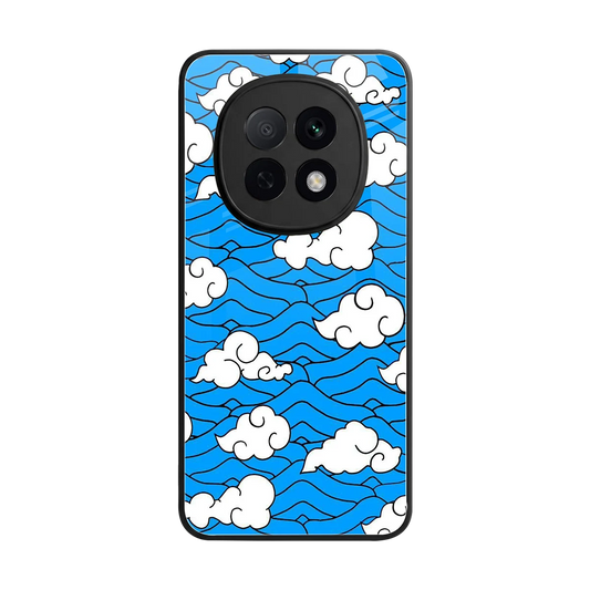 Azure Dreams back phone cover | glass case for oppo f29 pro 5g