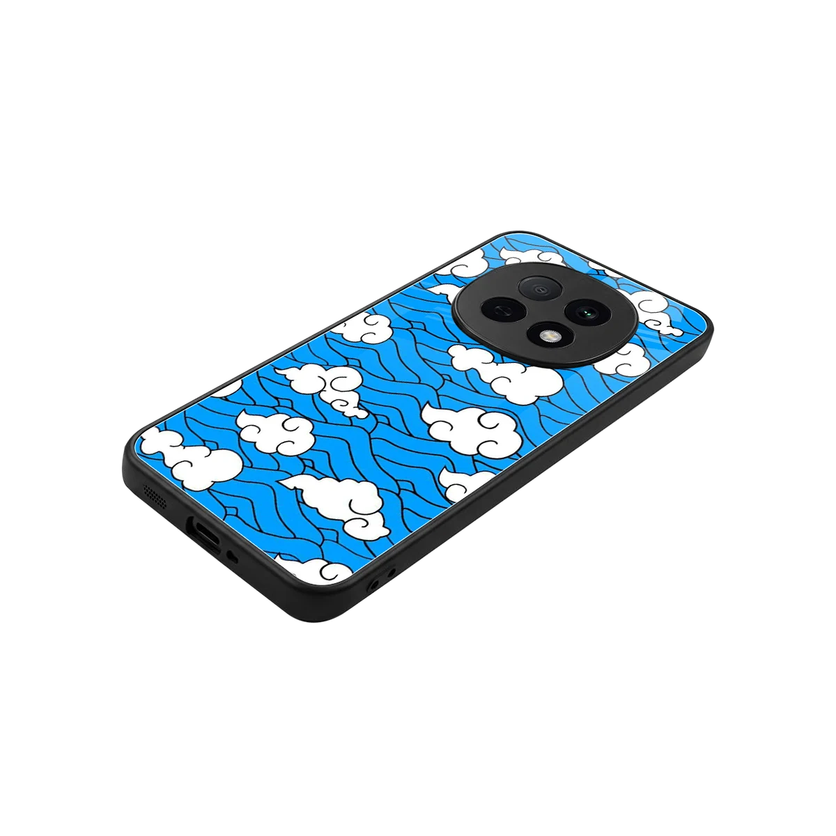 Azure Dreams stylish phone case for oppo f29 pro 5g | glossy glass and slim fit