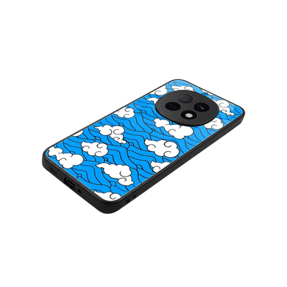 Azure Dreams stylish phone case for oppo f29 pro 5g | glossy glass and slim fit