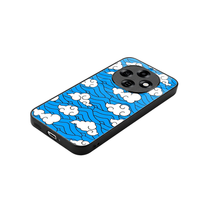 Azure Dreams stylish phone case for oppo f31 pro 5g | glossy glass and slim fit