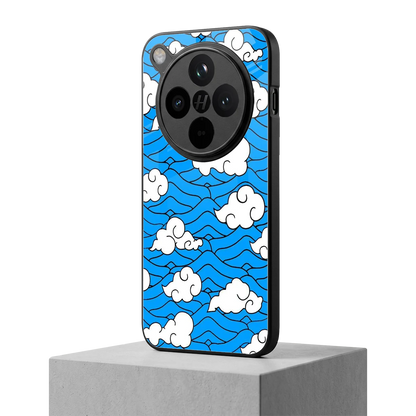 Azure Dreams oppo find x8 mobile cover | shockproof glass phone case