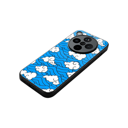 Azure Dreams stylish phone case for oppo find x8 | glossy glass and slim fit
