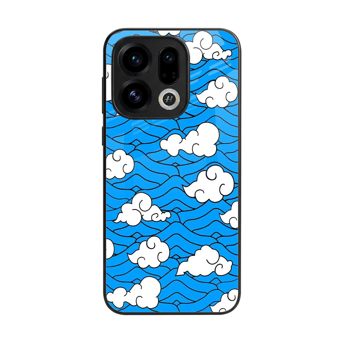 Azure Dreams back phone cover | glass case for oppo find x9