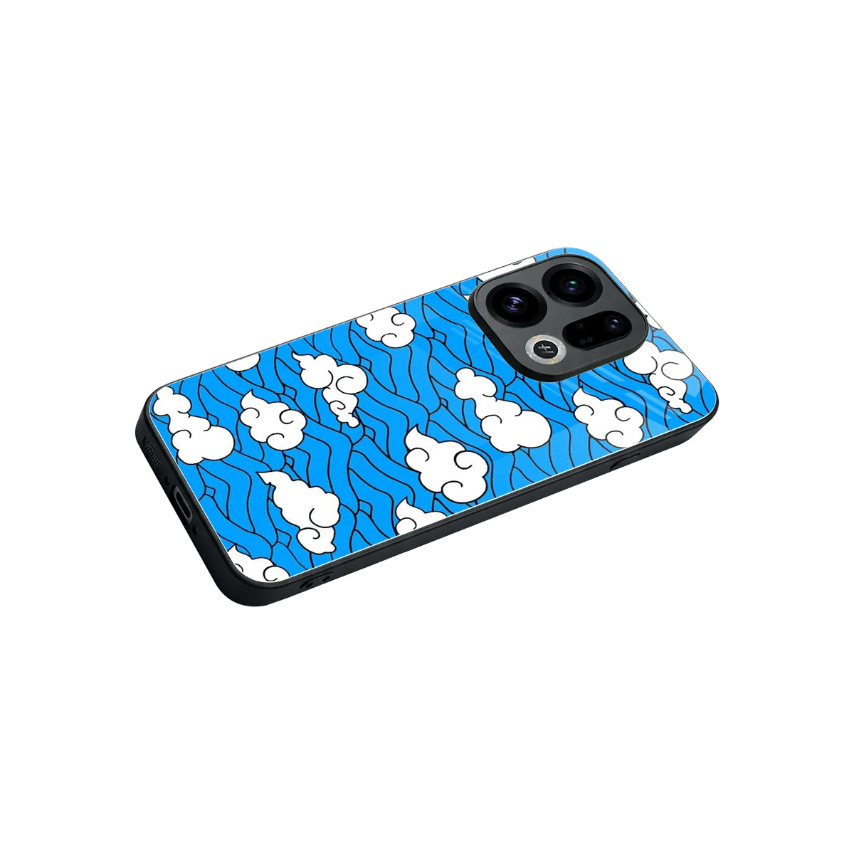 Azure Dreams stylish phone case for oppo find x9 | glossy glass and slim fit
