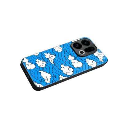 Azure Dreams stylish phone case for oppo find x9 | glossy glass and slim fit
