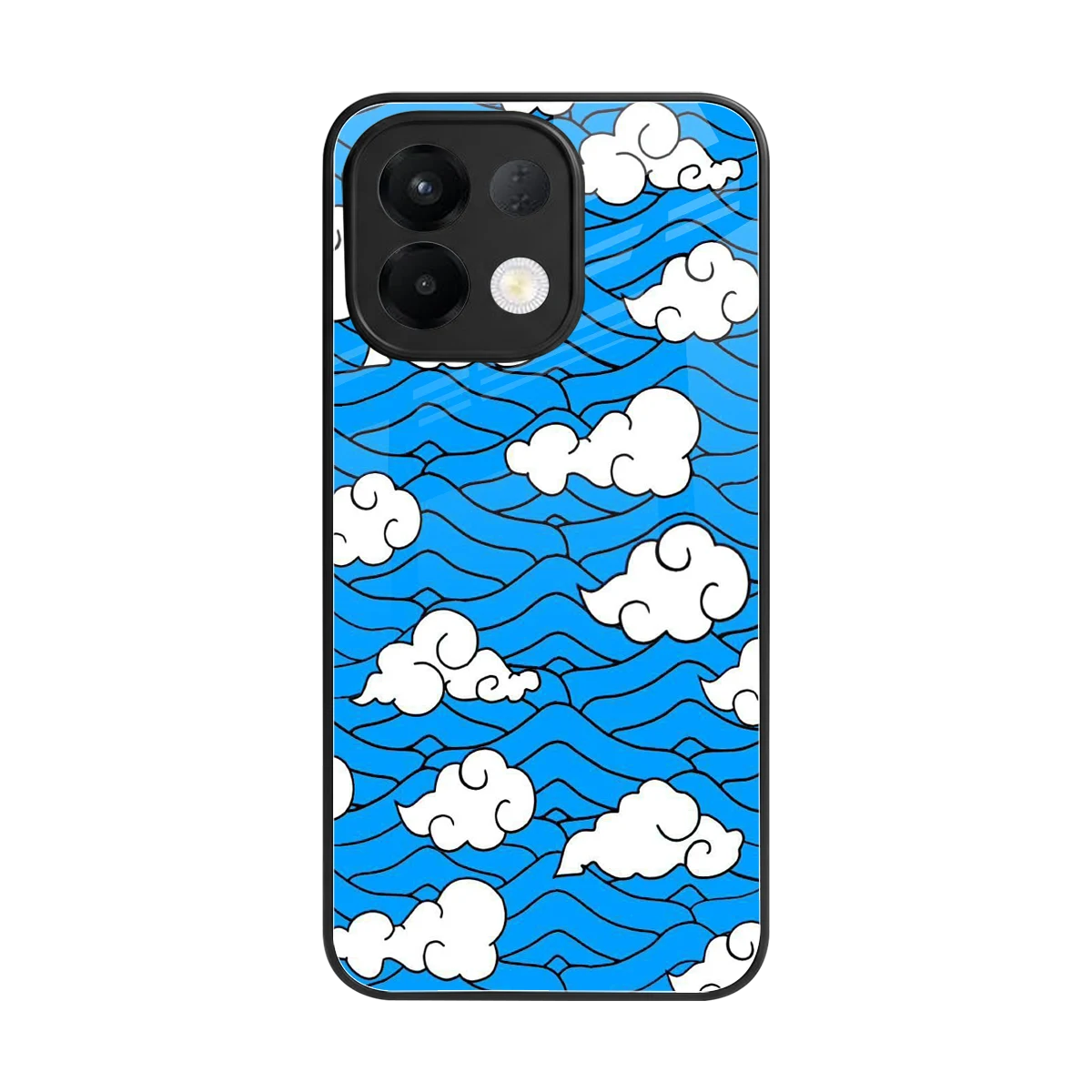 Azure Dreams back phone cover | glass case for oppo k13 5g