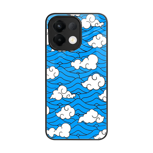 Azure Dreams back phone cover | glass case for oppo k13 5g