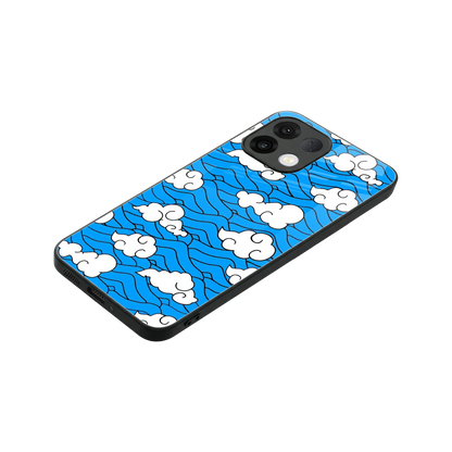 Azure Dreams stylish phone case for oppo k13 5g | glossy glass and slim fit