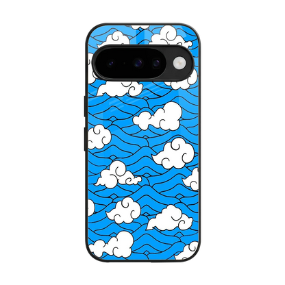 Azure Dreams back phone cover | glass case for google pixel 10