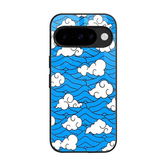 Azure Dreams back phone cover | glass case for google pixel 10