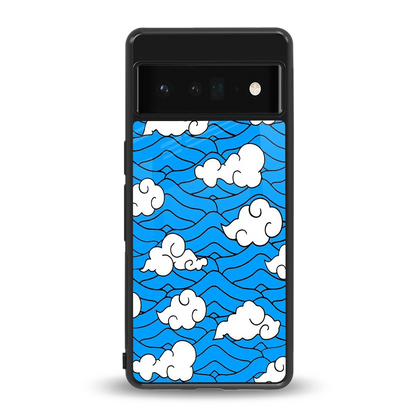 Azure Dreams back phone cover | glass case for google pixel 6 pro