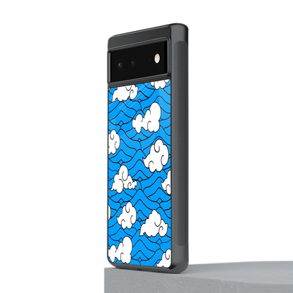 Azure Dreams stylish phone case for google pixel 6 | glossy glass and slim fit