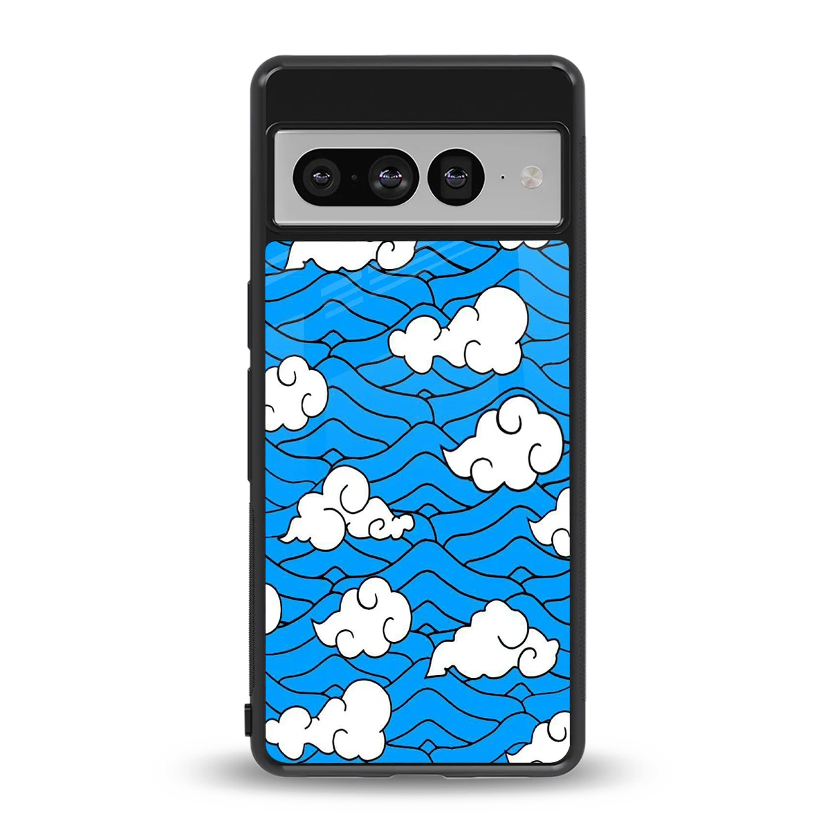 Azure Dreams back phone cover | glass case for google pixel 7 pro