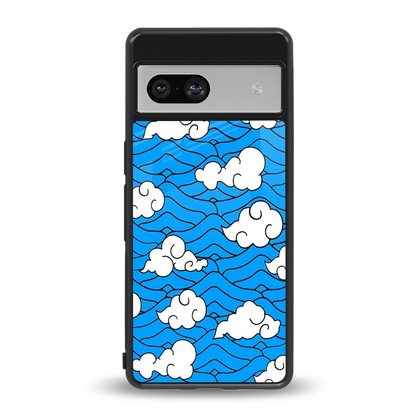 Azure Dreams back phone cover | glass case for google pixel 7a