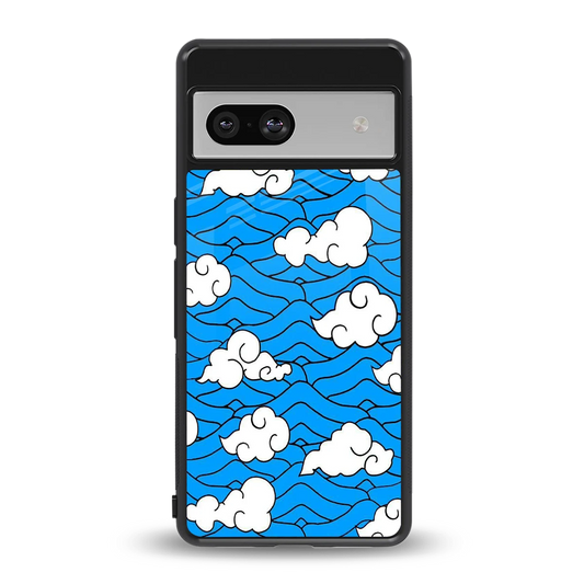 Azure Dreams back phone cover | glass case for google pixel 7