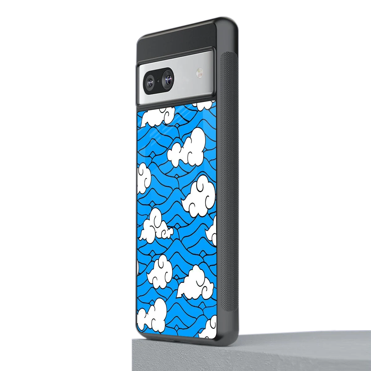Azure Dreams stylish phone case for google pixel 7 | glossy glass and slim fit