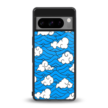 Azure Dreams back phone cover | glass case for google pixel 8 pro