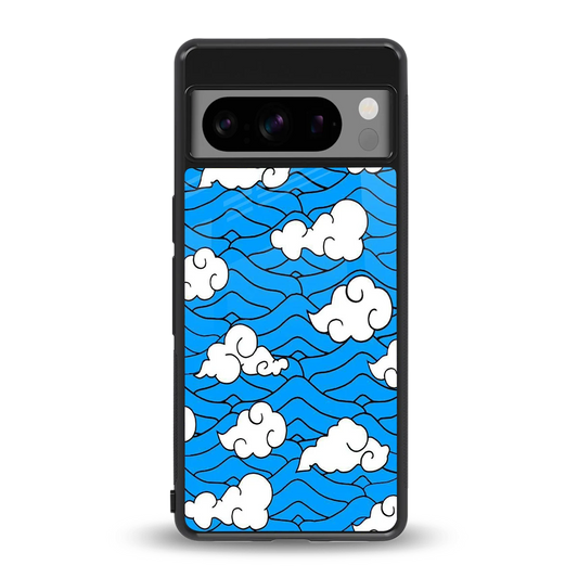 Azure Dreams back phone cover | glass case for google pixel 8 pro