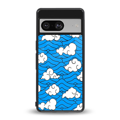 Azure Dreams back phone cover | glass case for google pixel 8