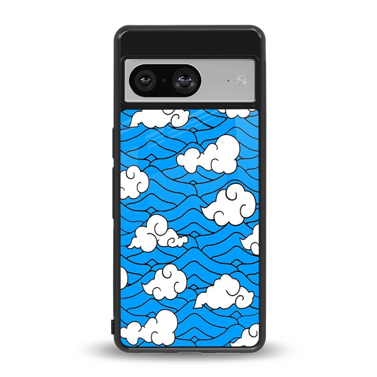 Azure Dreams back phone cover | glass case for google pixel 8