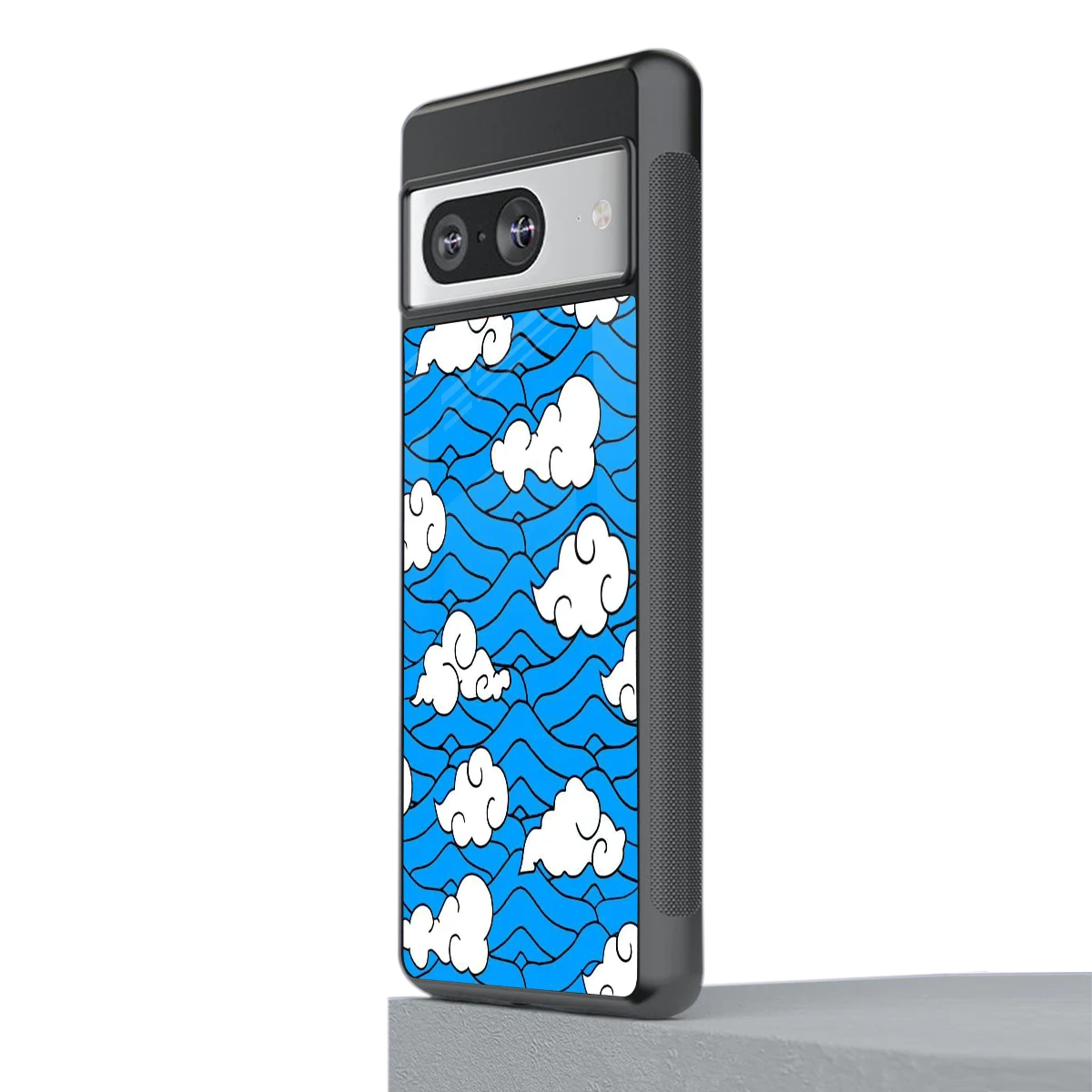 Azure Dreams stylish phone case for google pixel 8 | glossy glass and slim fit