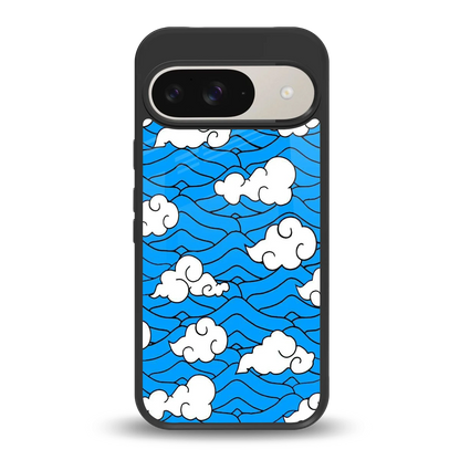 Azure Dreams back phone cover | glass case for google pixel 9