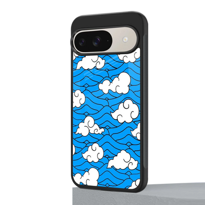 Azure Dreams google pixel 9 mobile cover | shockproof glass phone case