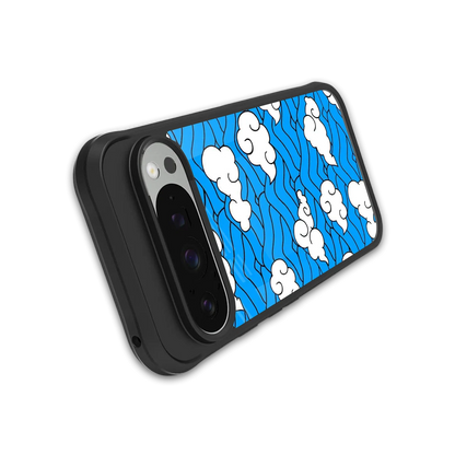 Azure Dreams stylish phone case for google pixel 9 pro xl | glossy glass and slim fit