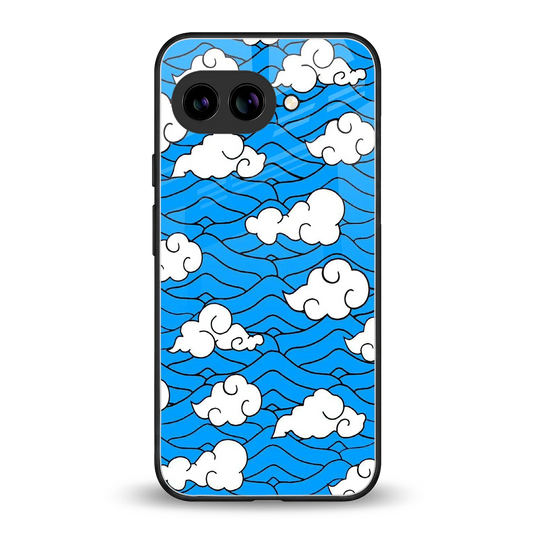 Azure Dreams back phone cover | glass case for google pixel 9a