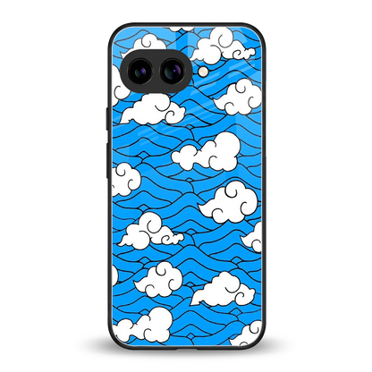 Azure Dreams back phone cover | glass case for google pixel 10a
