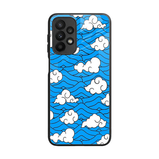 Azure Dreams back phone cover | glass case for samsung galaxy a23