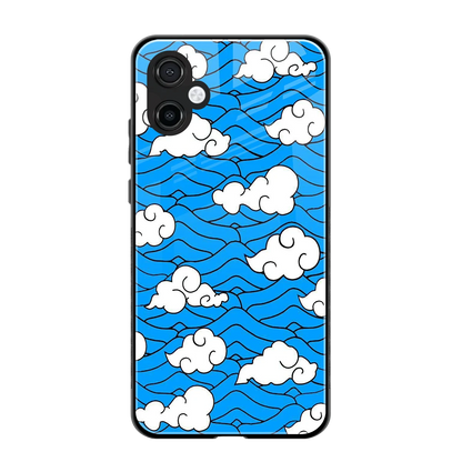 Azure Dreams back phone cover | glass case for samsung galaxy a06 5g
