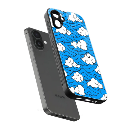 Azure Dreams sleek samsung galaxy a06 5g cover with tempered glass back and TPU edges