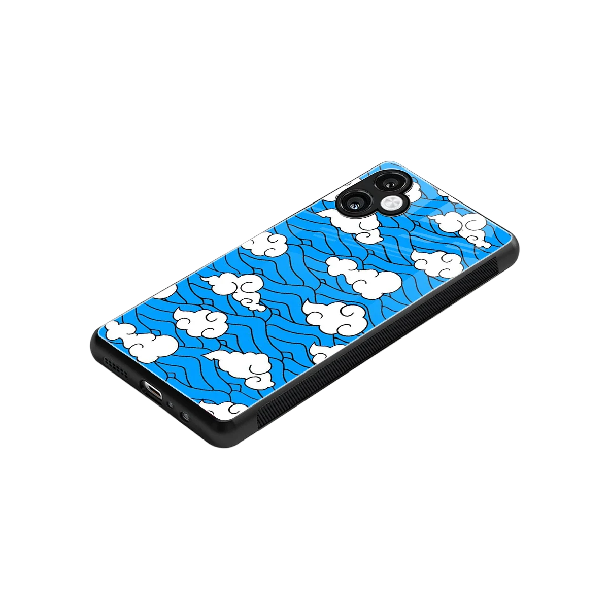Azure Dreams stylish phone case for samsung galaxy a06 5g | glossy glass and slim fit