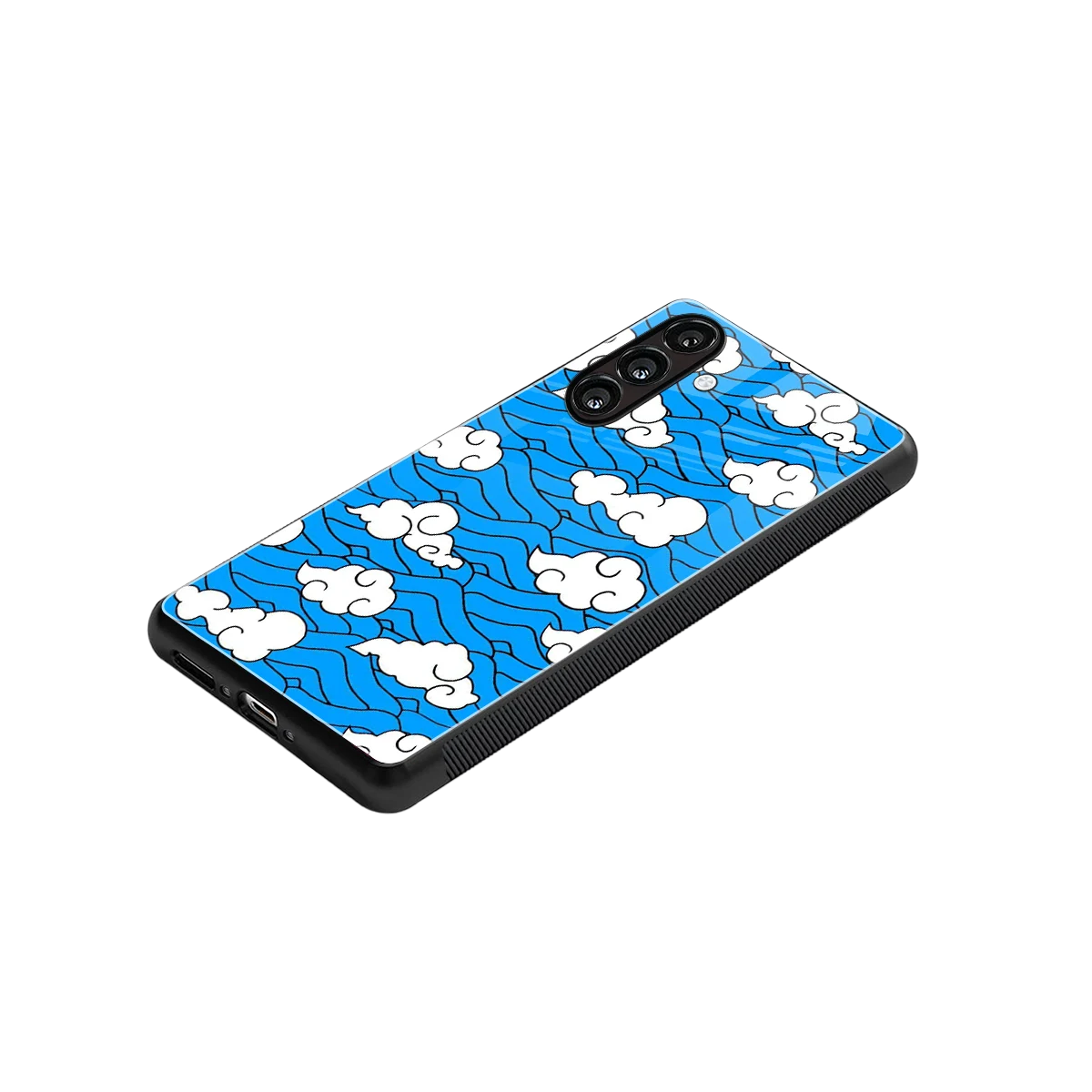 Azure Dreams stylish phone case for samsung galaxy a37 5g | glossy glass and slim fit