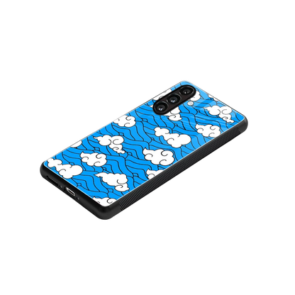 Azure Dreams stylish phone case for samsung galaxy m35 5g | glossy glass and slim fit