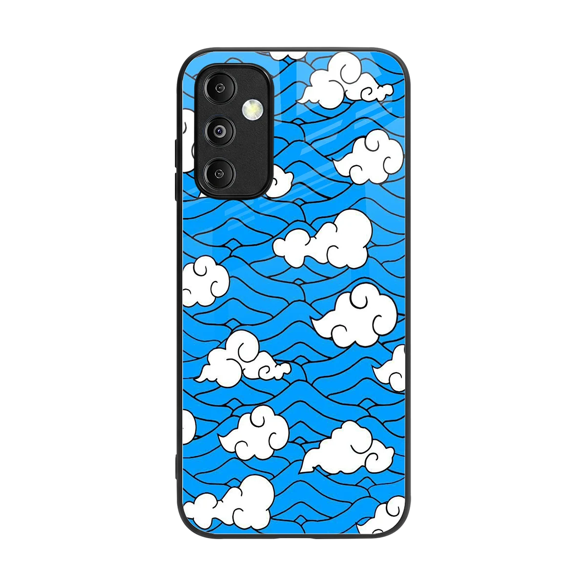 Azure Dreams back phone cover | glass case for samsung galaxy m14 5g