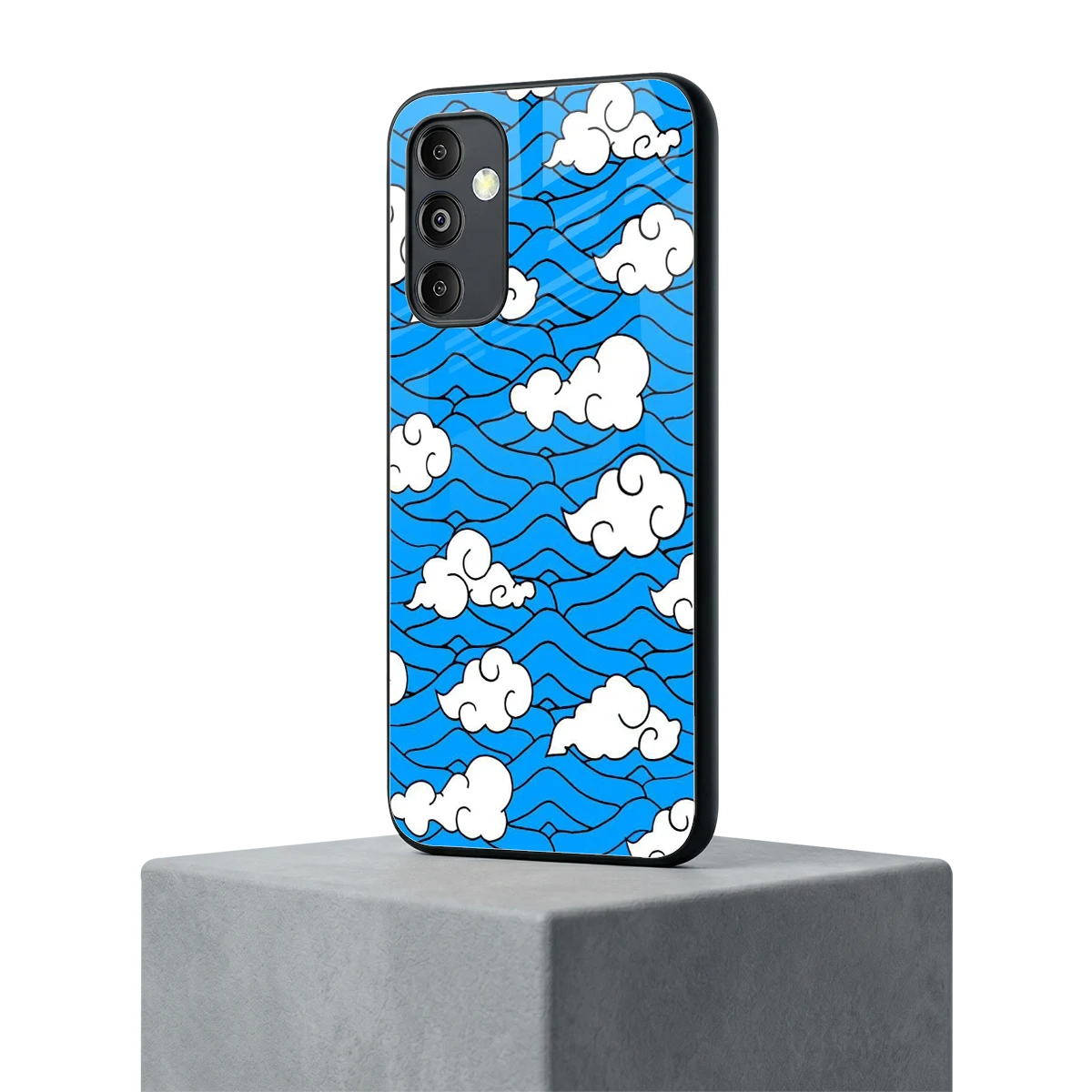 Azure Dreams samsung galaxy m14 5g mobile cover | shockproof glass phone case