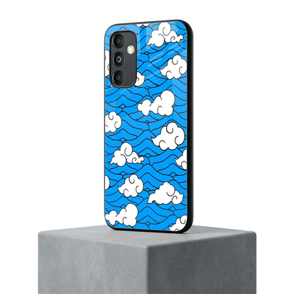 Azure Dreams samsung galaxy m14 5g mobile cover | shockproof glass phone case
