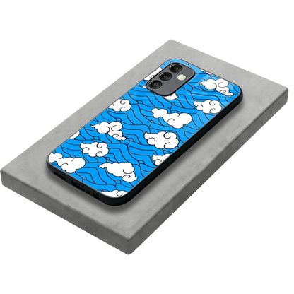Azure Dreams stylish phone case for samsung galaxy m14 5g | glossy glass and slim fit
