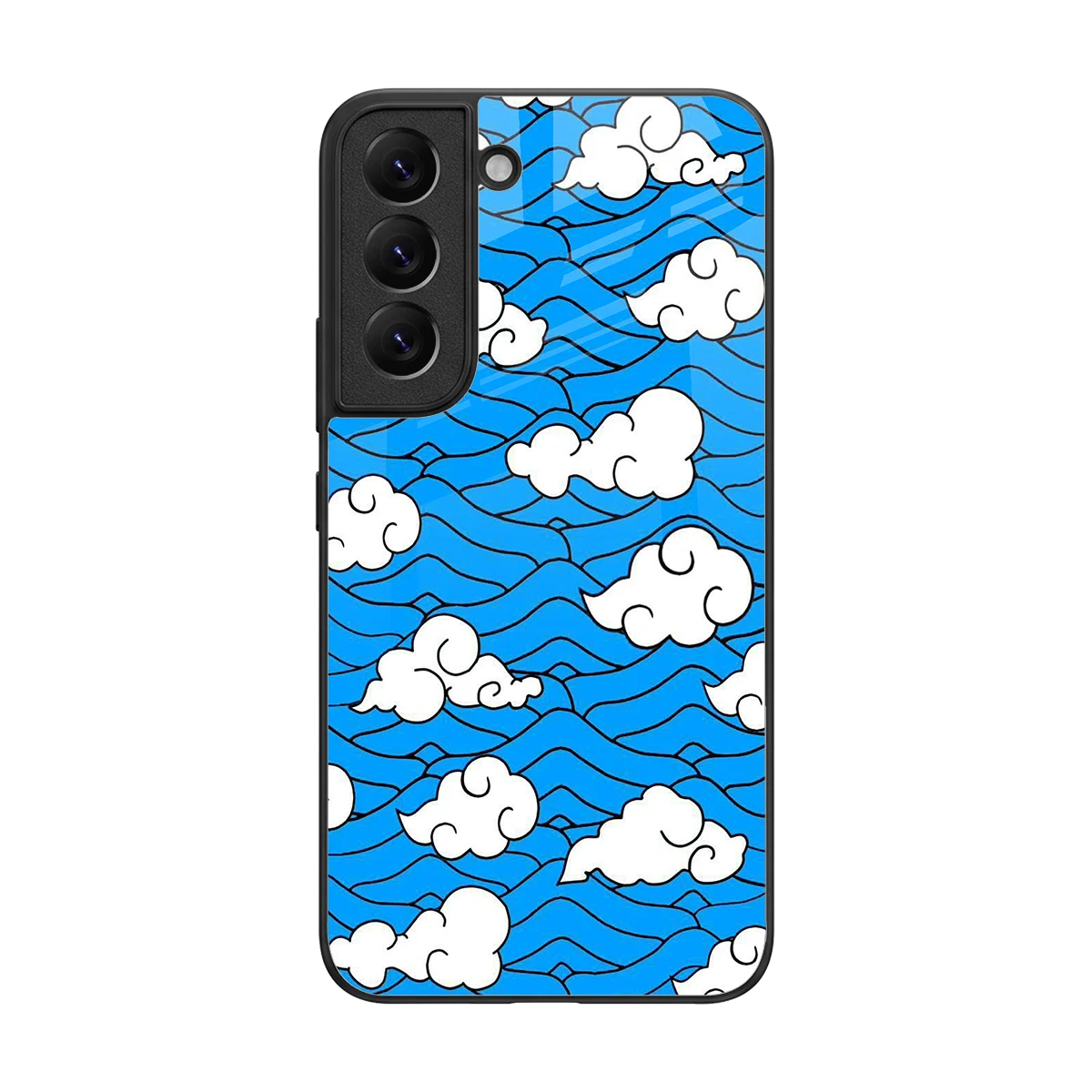 Azure Dreams back phone cover | glass case for samsung galaxy s22