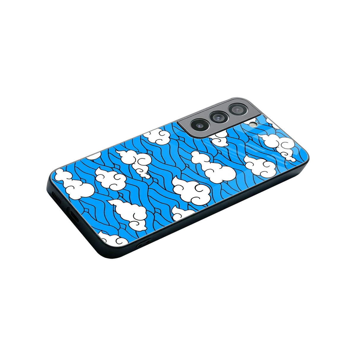 Azure Dreams stylish phone case for samsung galaxy s22 | glossy glass and slim fit