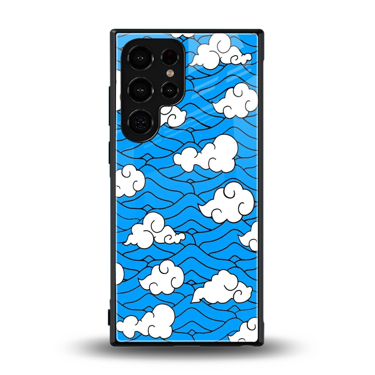 Azure Dreams back phone cover | glass case for samsung galaxy s23 ultra