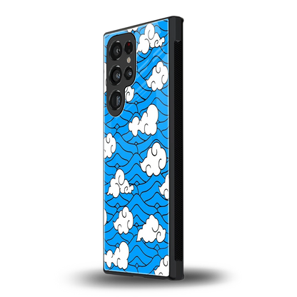 Azure Dreams samsung galaxy s24 ultra mobile cover | shockproof glass phone case