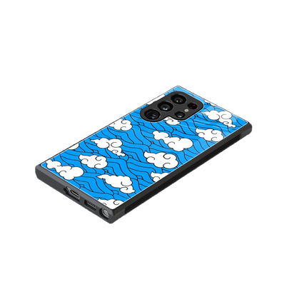 Azure Dreams stylish phone case for samsung galaxy s23 ultra | glossy glass and slim fit